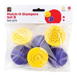 Art Project Materials: EC Stamper Match It Set B Pack 6