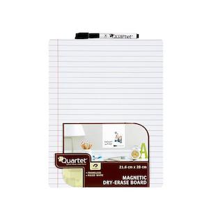 Quartet whiteboard tile white ruled 216x280mm