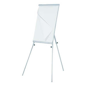 Quartet easel f/chart magnetic w/whiteboard