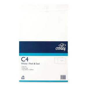 Croxley Envelope C4 Peel And Seal Wallet Flap 10 Pack