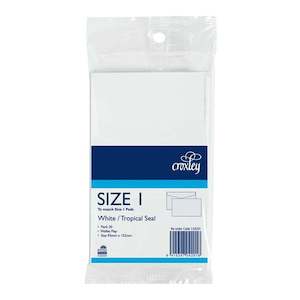 Croxley Envelope Size 1 Tropical Seal 92x152mm 20 Pack