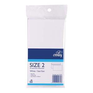 Postal Supplies: Croxley Envelope Size 2 Seal Easi Bond 92x165mm 20 Pack