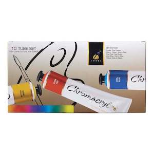 Paint Accessories: Chromacryl  Acrylic Paint Student 10 X 75ml Set