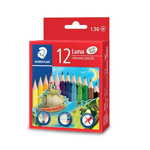 Staedtler Colour Pencils Luna Permanant Half Length Pkt 12