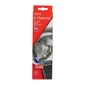 Derwent charcoal pencil tin 6