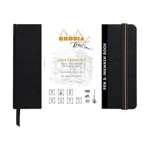 Rhodia Touch Pen and Inkwash Book A5 Landscape Blank