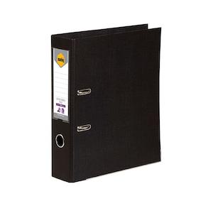 Marbig lever arch file foolscap black