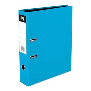 FM Binder Vivid Ice Blue Foolscap Lever Arch