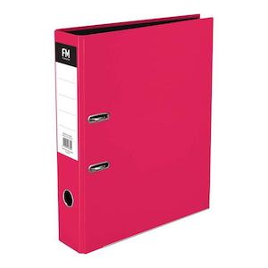 FM Binder Vivid Shocking Pink Foolscap Lever Arch