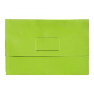 Marbig Slimpick Foolscap Document Wallet Brights Green Pk10 4004304