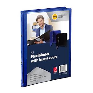 Marbig professional flexibinder 2r 20mm a4 clr fro blue