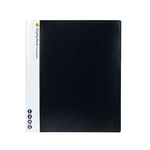 Marbig Non-Refillable Display Book 40 Pocket Black 2003902