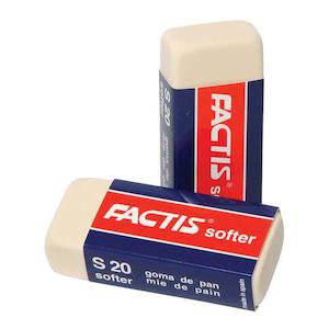 Correction: Factis Erasers S20 Soft White