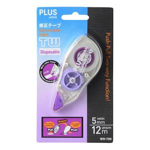 Correction: Plus Whiper TW 2-Way Tape 5mm x 12m WH705 Purple