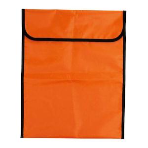 Warwick Homework Bag Fluoro Orange Large Velcro