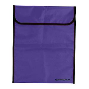 Warwick Homework Bag Fluoro Purple Large Velcro