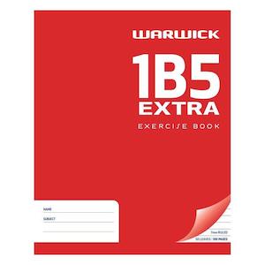 Warwick Exercise Book 1B5 50 Leaf 25% Extra Ruled 7mm 255x205mm