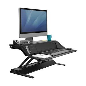 Fellowes Lotus DX Sit Stand Workstation Black