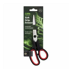 Icon Scissor Soft Grip 7.5 Inch Black Handle