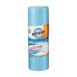 Northfork heavy duty antibacterial perforated wipe pk50