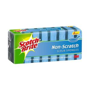 Cloths Wipes: Scotch-Brite Non-Scratch Scrub Sponge, Pack of 8