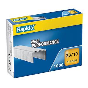 Rapid staples 23/10mm bx1000 strong