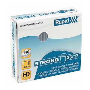 Rapid staples 23/20mm bx1000 strong