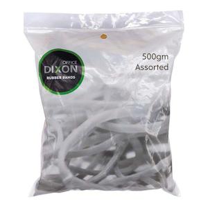 Rubber Bands: Dixon Rubber Bands 500gm Assorted Sizes