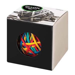 Dixon Rubber Band Ball 200gm Assorted Colours 70% Rubber Content