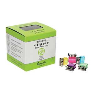 Clippie Paper Clip Slide Small Coloured Box 100