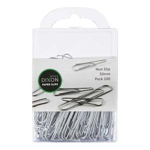 Dixon Paper Clips 50mm Nonslip Pack 100