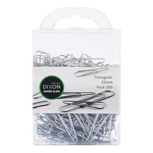 Dixon Paper Clips 25mm Tri Pack 200