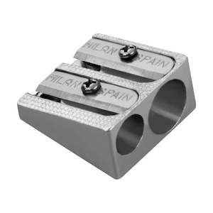 Milan Pencil Sharpener Aluminium Double Hole