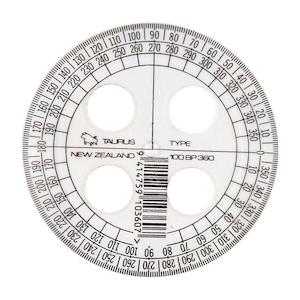 Taurus Protractor 10cm 360