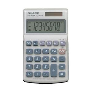 Sharp EL-240SAB Twin Power Pocket Calculator