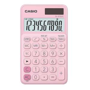 Handheld: Casio SL310UCPK Hand Held 10 Digit Calculator Pink