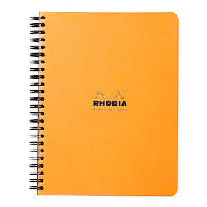 Rhodia Meeting Book Spiral A5+ Orange