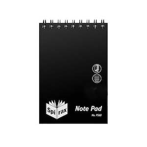 Notebooks Pads: Spirax p560 pp notebook 112x77mm 96 page black t/o