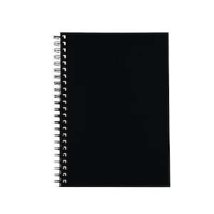 Spirax 512 hard cover book a4 200 page black