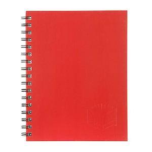 Spirax 512 hard cover book a4 200 page red