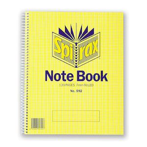 Notebooks Pads: Spirax 592 notebook 222x178mm 120 page s/o