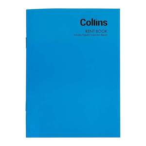 Collins Rent Book 12 Leaf 102x148mm