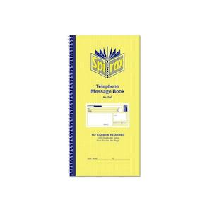 Spirax 550 telephone message book 279x144mm