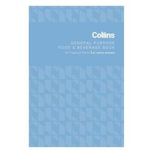 Health Safety: Collins General Purpose Food & Beverage Triplicate 50 Leaf No Carbon Required