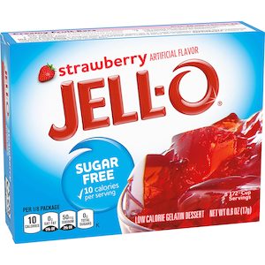 Jell-O Gelatin Sugar Free - Strawberry 0.6 oz (Large)