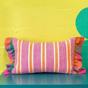 Cushions: Tutti Fizzy Stripe & Scramble Gingam 50x30cm