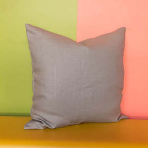 Chrome Linen Cushion 55x55cm