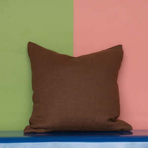 Cacao Linen Cushion 50x50cm