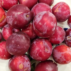 Fresh plums