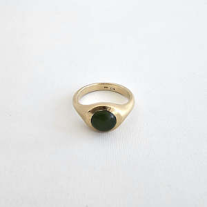 Cabochon Pounamu Ring, 2024